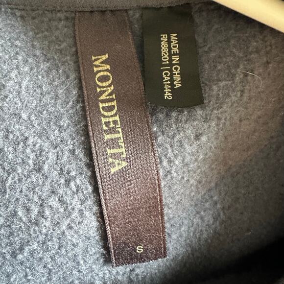 NWOT Mondetta Blue Women's Crewneck Sweatshirt with front pocket sz S - Picture 3 of 3